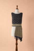 Handwoven Grey Georgette Dupatta