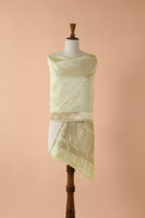Handwoven Green Silk Dupatta