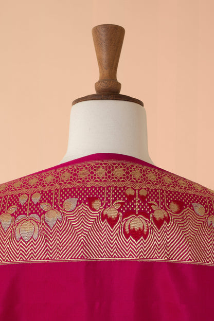 Handwoven Pink Silk Dupatta