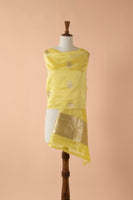 Handwoven Green Silk Dupatta