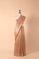 Handwoven Pink Silk Sari