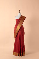 Handwoven Red Kanjivaram Sari