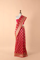 Handwoven Pink Silk Sari