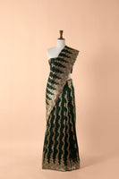 Handwoven Green Silk Sari