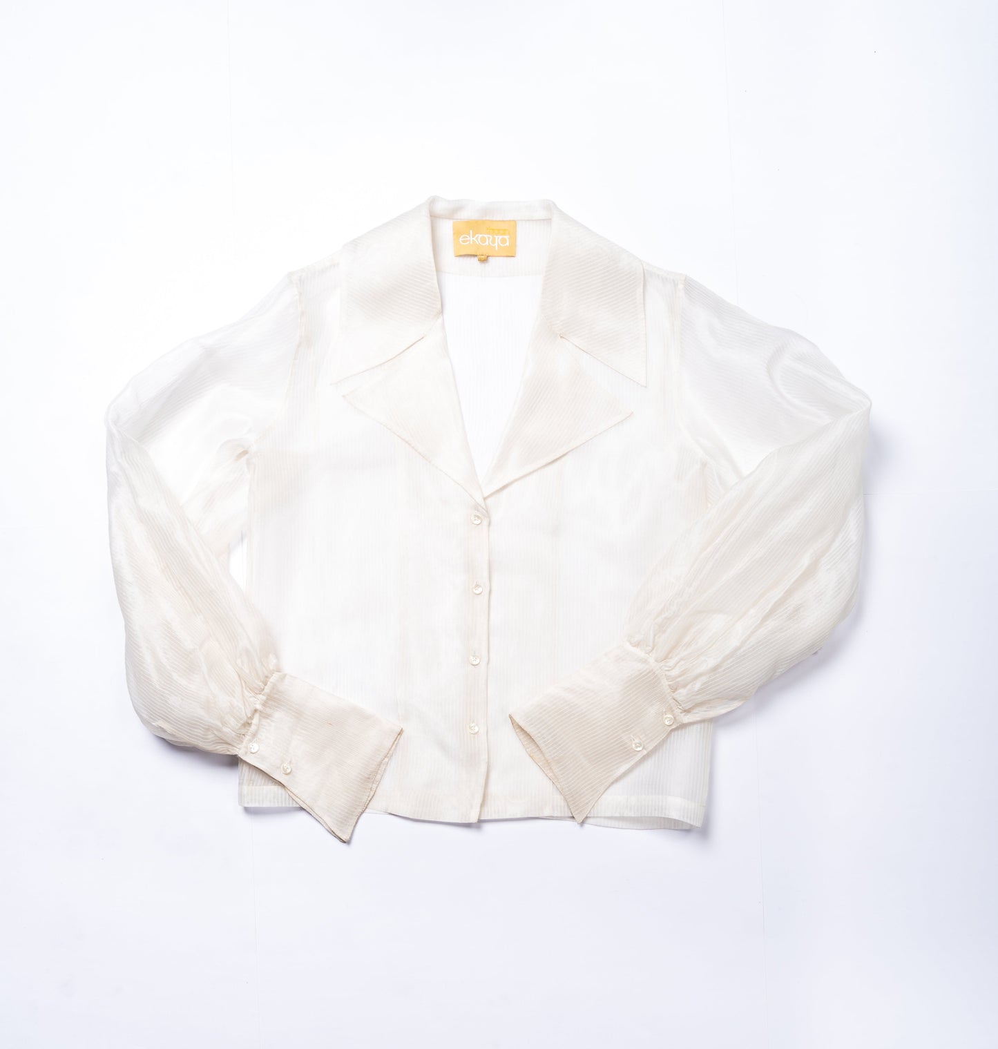 Handwoven White Balloon Style Shirt