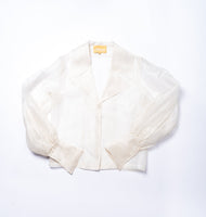 Handwoven White Balloon Style Shirt