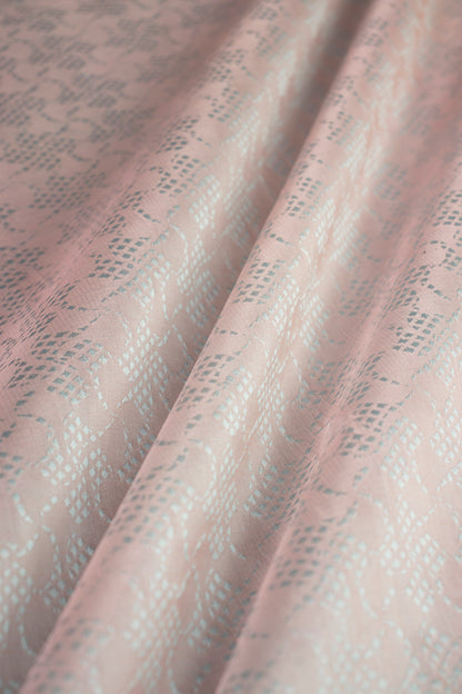 Handwoven Pink Organza Fabric