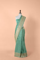 Handwoven Blue Silk Saree