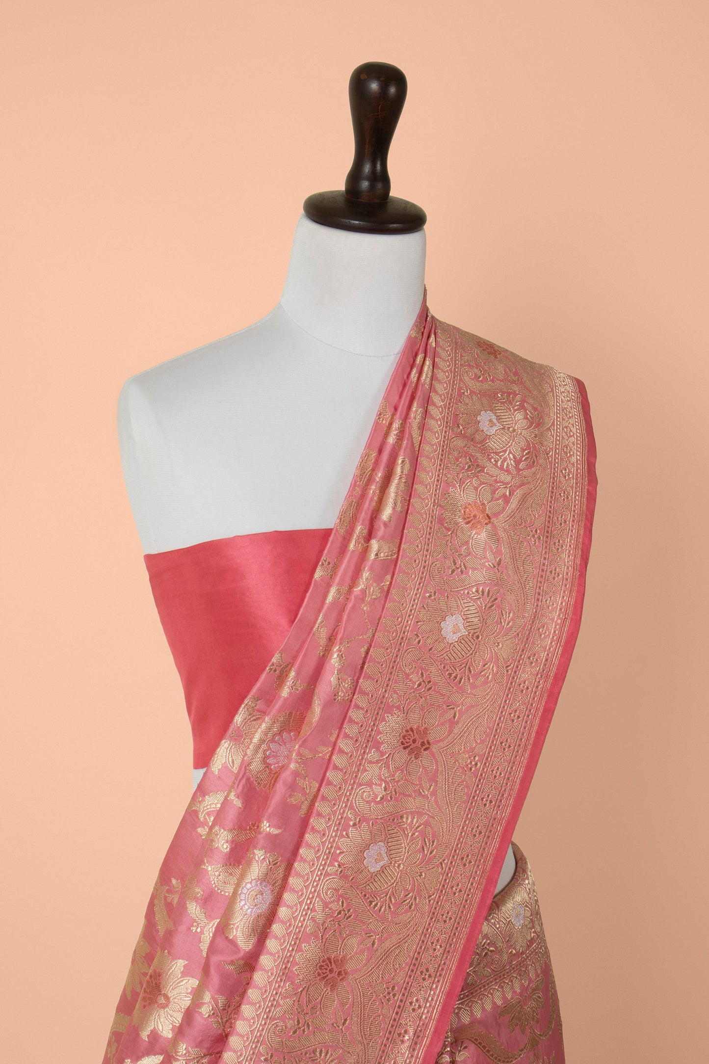 Handwoven Pink Silk Saree