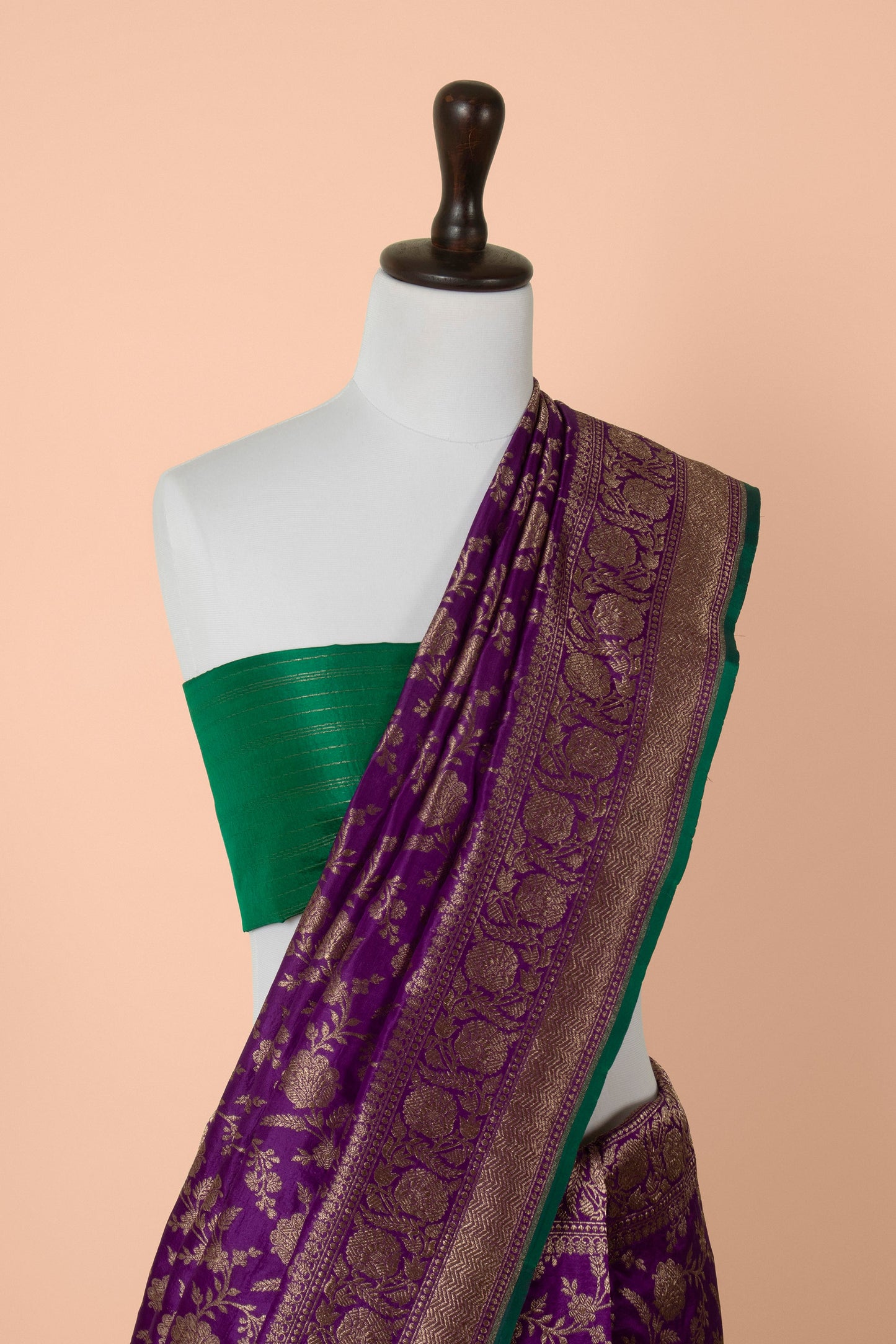 Handwoven Purple Silk Saree