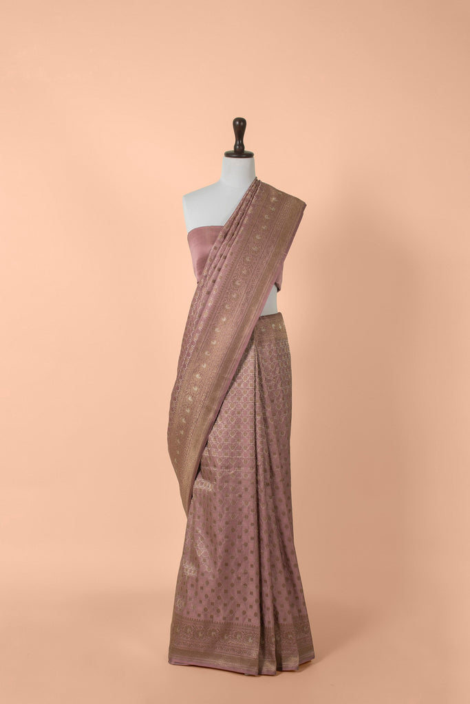 Handwoven Pink Silk Saree
