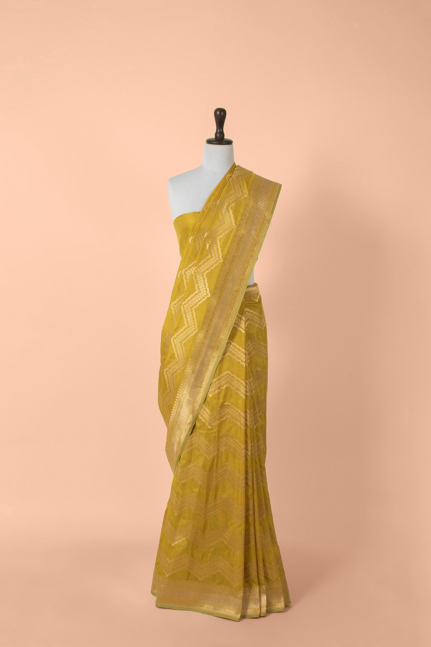 Handwoven Yellow Silk Saree