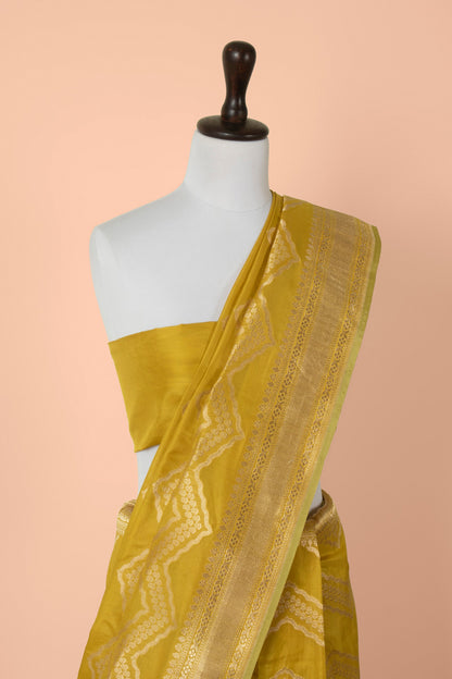 Handwoven Yellow Silk Saree