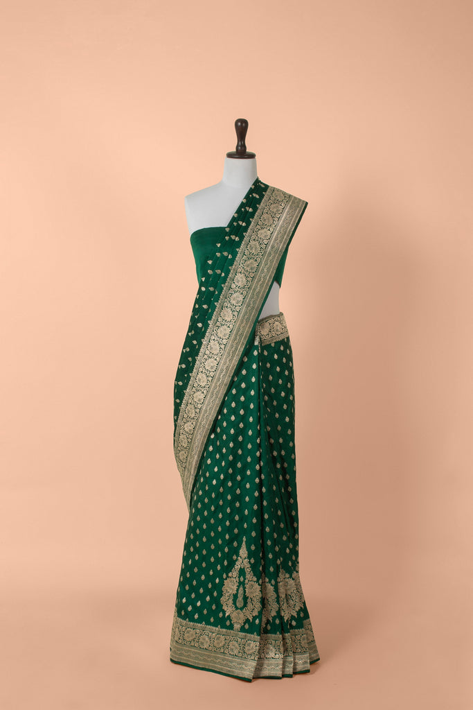 Handwoven Green Silk Saree