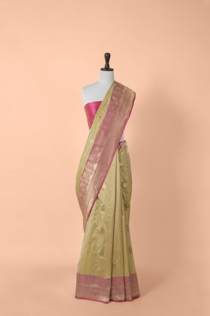 Handwoven Green Silk Saree