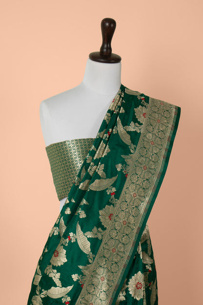 Handwoven Green Silk Saree