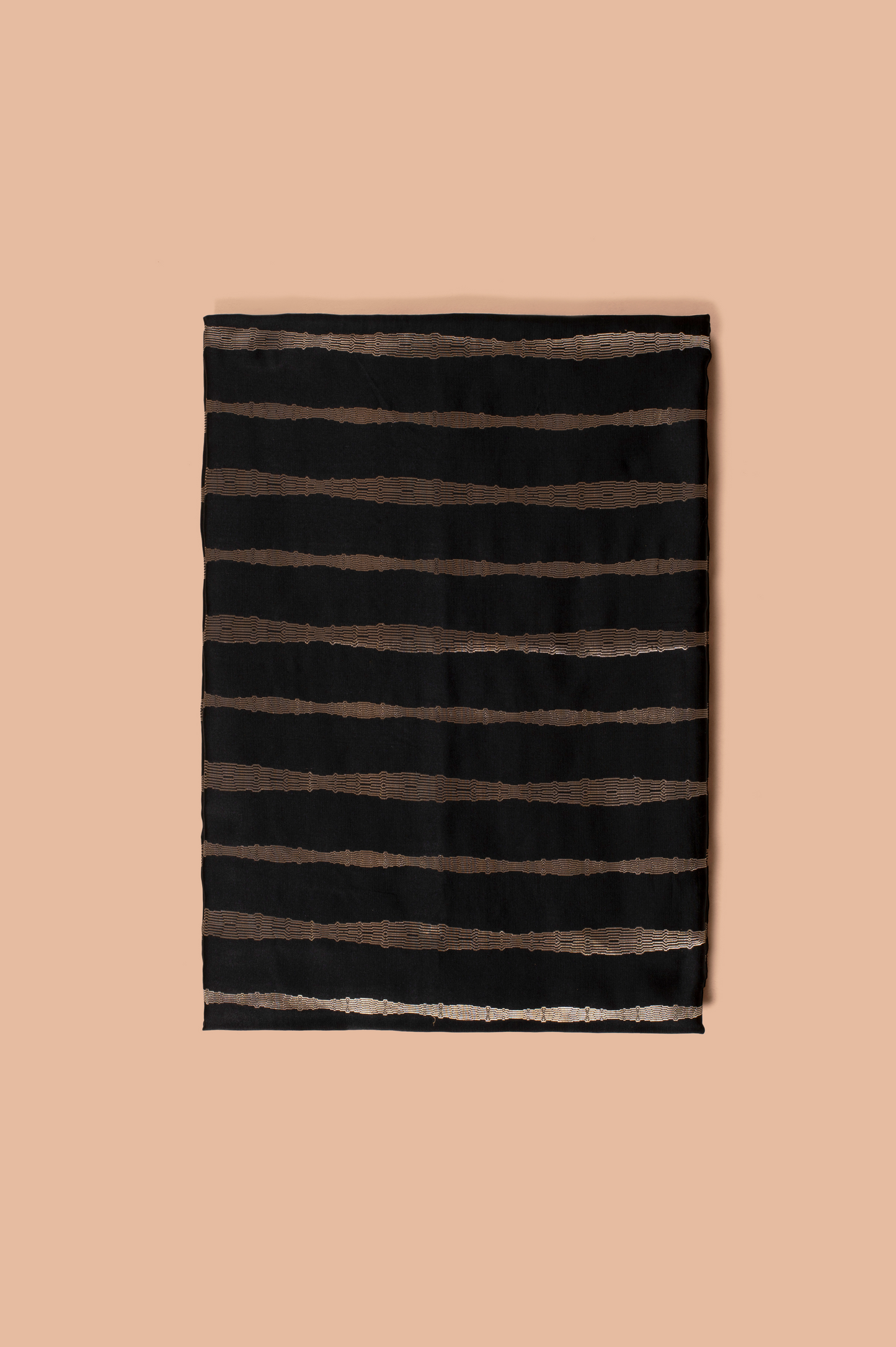 Handwoven Black Silk Fabric