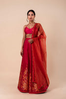 Handwoven Rani Silk Lehanga