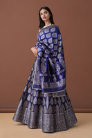 Handwoven Purple Silk Dupatta (Mehfooz 2018)