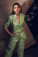 Handwoven Mint Pant Suit