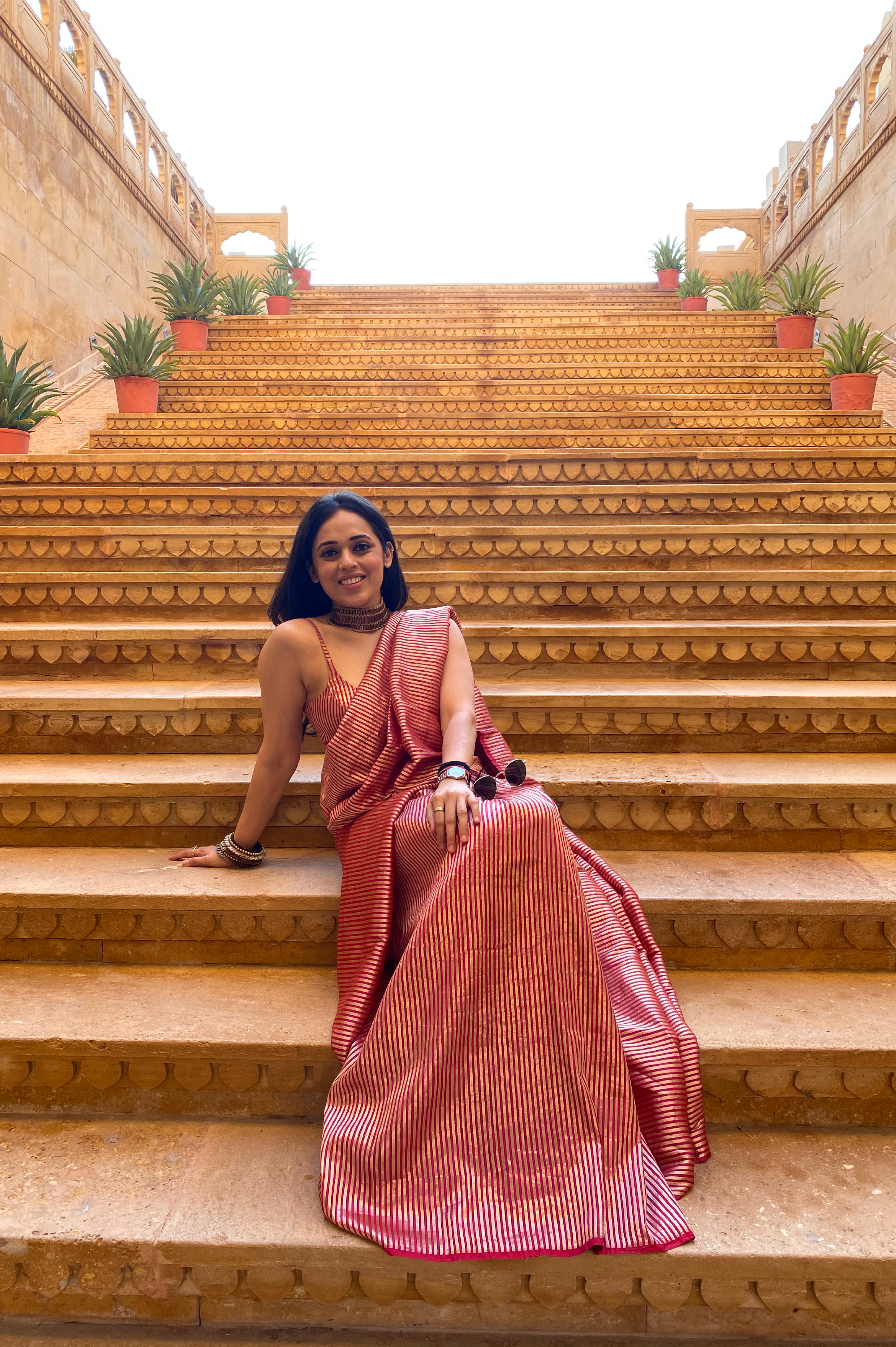 Buy Beautiful Red Weaving Banarasi Silk Wedding Wear Saree From Zeel  Clothing.