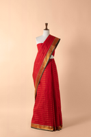 Handwoven Red Kanjivaram Sari